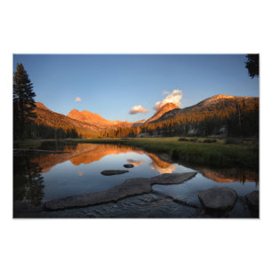 McClure Meadow Sunset Alpenglow - John Muir Trail Fotodruck