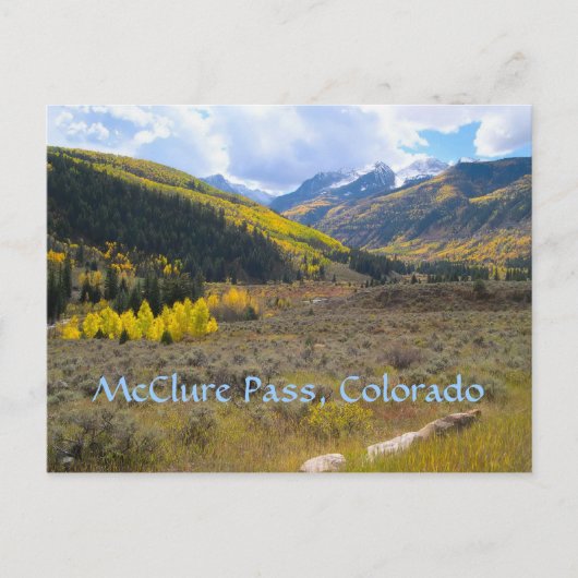 McClure Pass, Colorado Postkarte (Vorderseite)