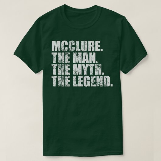 McclureMcclure Familienname Mcclure Nachname McClu T-Shirt (Design vorne)