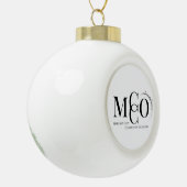 MCCO-Christbaumschmuck Keramik Kugel-Ornament (Links)