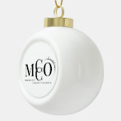 MCCO-Christbaumschmuck Keramik Kugel-Ornament (Rechts)