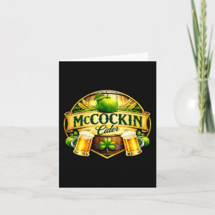 Mccockin Cider Mccain lustiger St. Patrick's Day H Karte