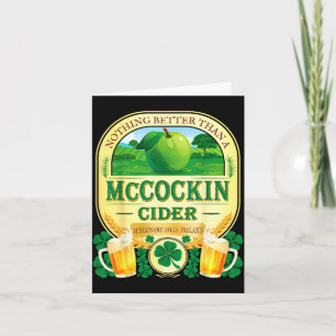 Mccockin Cider Mccain lustiger St. Patrick's Day H Karte