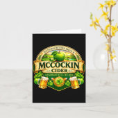 Mccockin Cider Mccain lustiger St. Patrick's Day H Karte (Gelbe Blume)