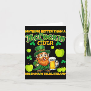 Mccockin Cider Mccain lustiger St. Patrick's Day H Karte