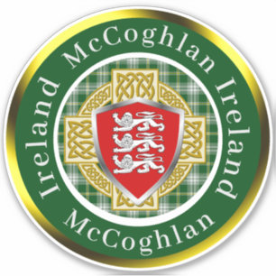 McCoghlan Shield & Celtic Cross Personalisiert Aufkleber