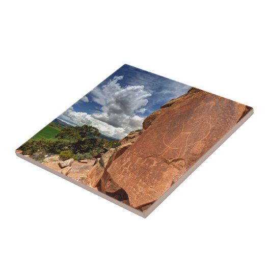 Mcconkie Ranch-Petroglyphe - Utah Fliese (Seite)