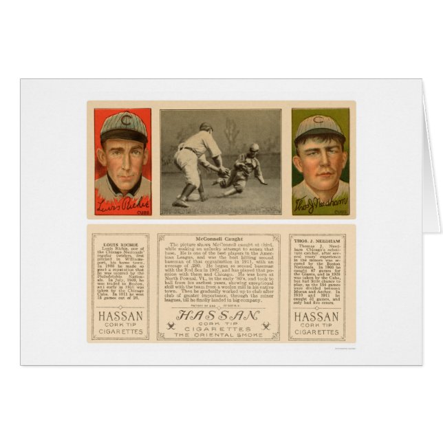 McConnell Caught Chicago Baseball 1912 (Vorderseite (Horizontal))