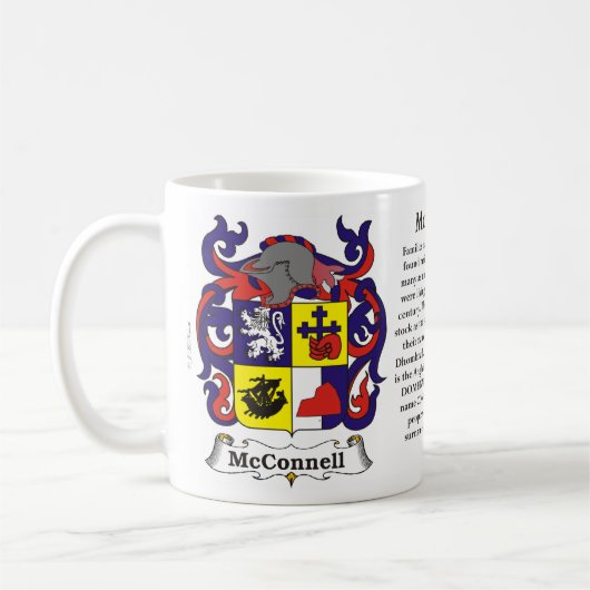 McConnell Familien-Wappen Tasse (Links)