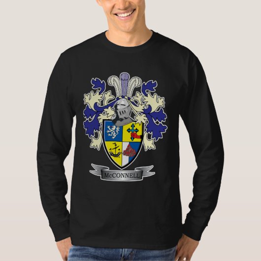 McConnell Familienwappen-Wappen T-Shirt (Vorderseite)