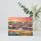 McCook, Nebraska, USA Postkarte (Stehend Vorderseite)