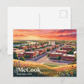 McCook, Nebraska, USA Postkarte (Vorne/Hinten)