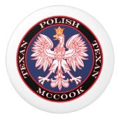 McCook Polnisch Texan Keramikknauf (Vorderseite)