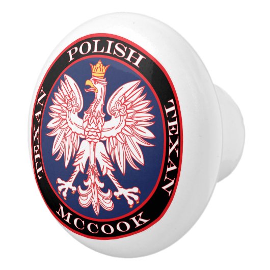 McCook Polnisch Texan Keramikknauf (Rechts)