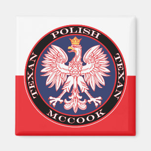 McCook Polnisch Texan Magnet