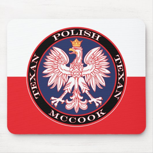McCook Polnisch Texan Mousepad (Vorne)