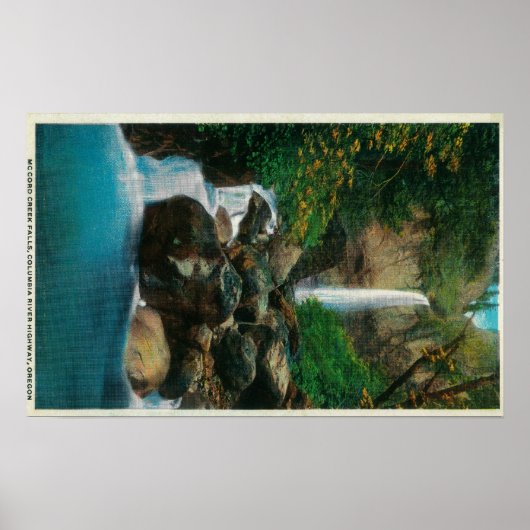 McCord Creed Falls auf dem Columbia River Poster (Vorne)