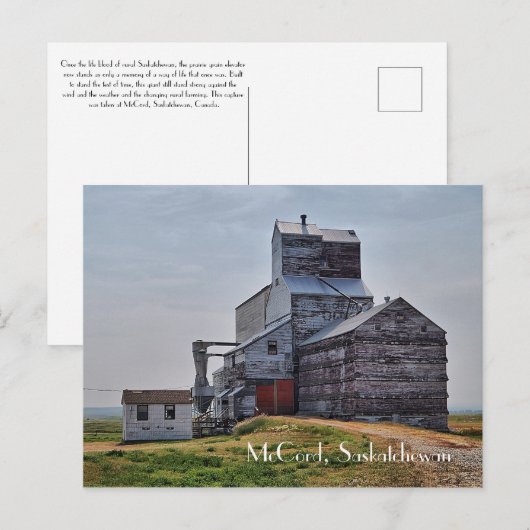 McCord Grain Elevator Post Card Postkarte (Vorne/Hinten)