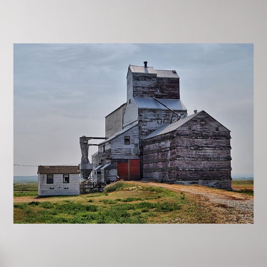 McCord Grain Elevator Poster Print (Vorne)