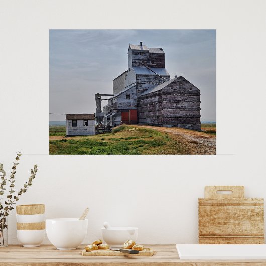 McCord Grain Elevator Poster Print (Küche)