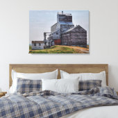 McCord Grain Elevator Stretch Canvas Print Leinwanddruck (Insitu (Schlafzimmer))