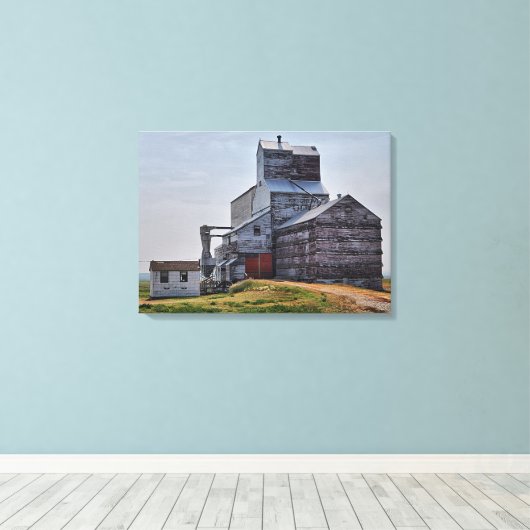 McCord Grain Elevator Stretch Canvas Print Leinwanddruck (Insitu (Holzboden))