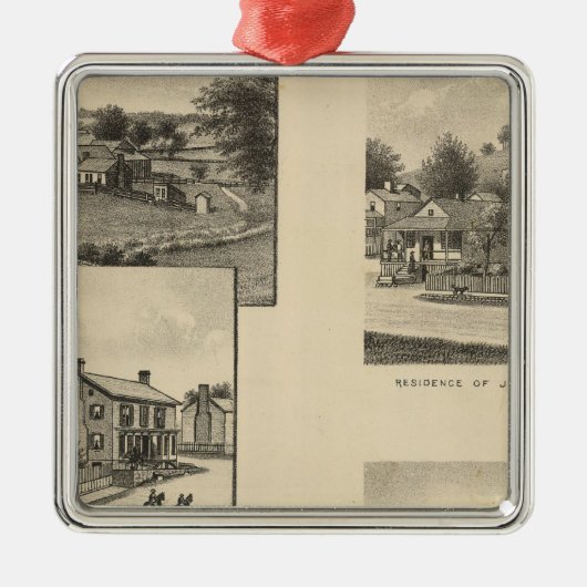 McCorkle Eigentum Silbernes Ornament (Vorne)