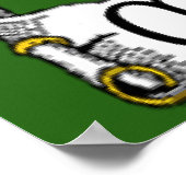 McCormick Coat of Arms Irish Flag Print Poster (Ecke)