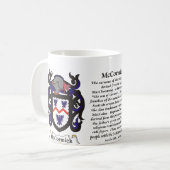 McCormick Familien-Wappen Tasse (Vorderseite Links)
