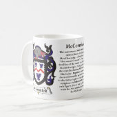 McCormick Familien-Wappen Tasse (Vorderseite Links)