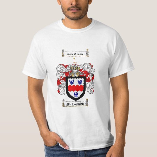 Mccormick Familienwappen - Mccormick Wappen T-Shirt (Vorderseite)