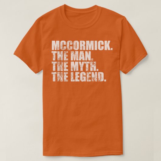 MccormickMccormick Familienname McCormick Nachname T-Shirt (Design vorne)