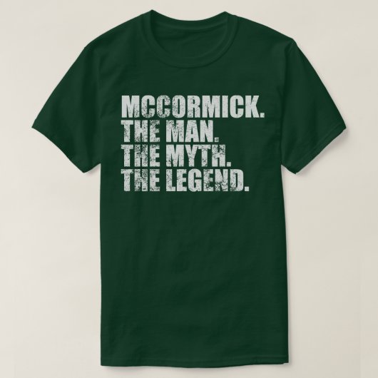 MccormickMccormick Familienname McCormick Nachname T-Shirt (Design vorne)