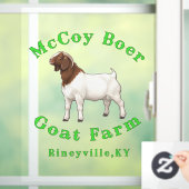 McCoy Boer Goat Farm Fensteraufkleber (Zuhause)