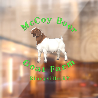 McCoy Boer-Ziegenfarm Fensteraufkleber