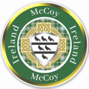 McCoy Shield & Celtic Cross Personalisiert Aufkleber