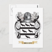 McCoy-Wappen (Familienwappen) Postkarte (Vorne/Hinten)