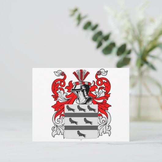 McCoy-Wappen Postkarte (Stehend Vorderseite)