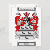 McCoy-Wappen Postkarte (Vorne/Hinten)