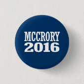 McCrory - Pat McCrory 2016 Button (Vorderseite)