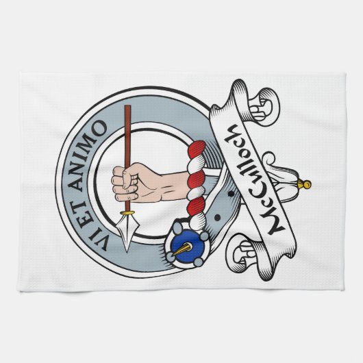 McCulloch Clan-Abzeichen Geschirrtuch (Horizontal)