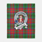 McCulloch Clan Abzeichen Tartan Kariert Fleecedecke (Vorderseite)