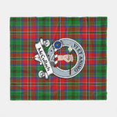 McCulloch Clan Abzeichen Tartan Kariert Fleecedecke (Vorderseite (Horizontal))
