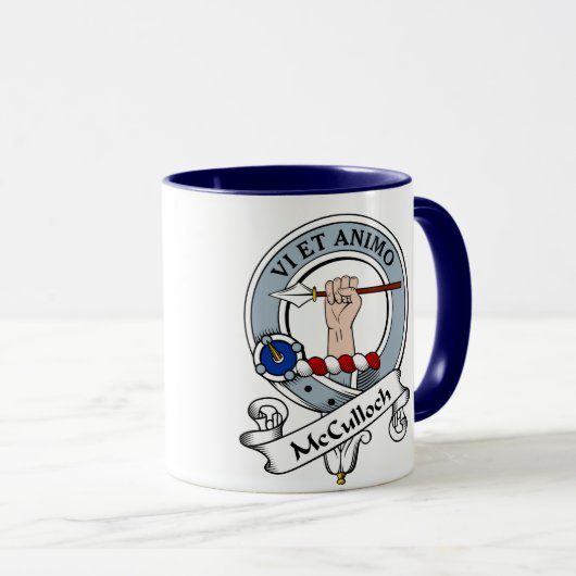 McCulloch Clan-Abzeichen Tasse (VorderseiteRechts)
