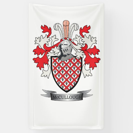 McCulloch Familienwappen-Wappen Banner (Vertikal)