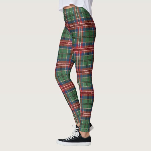 McCulloch Kariert Tartan Scottish Clan Pattern Leggings (Links)