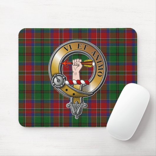 McCulloch Tartan & Abzeichen Mousepad (Mit Mouse)