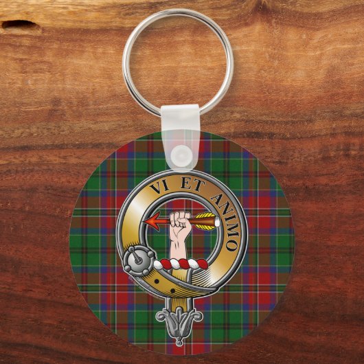 McCulloch Tartan & Abzeichen Schlüsselanhänger (Vorderseite)
