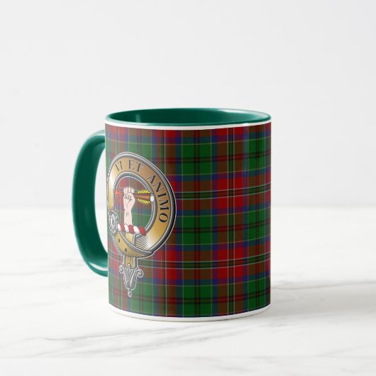 McCulloch Tartan & Abzeichen Tasse (Vorderseite Links)