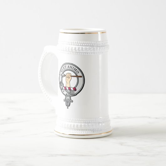 McCulloch Wappen Abzeichen Bierglas (Vorderseite Links)